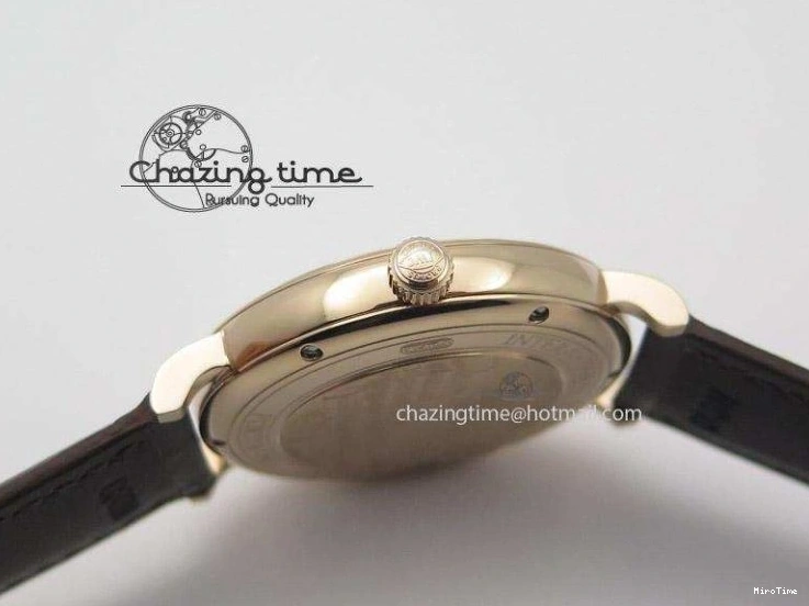 MIROTIME 1223 Modern Portofino SCHAFFHAUSEN RG MKF 1:1 V2 Best Edition White Dial On Brown Leather Strap A 7344